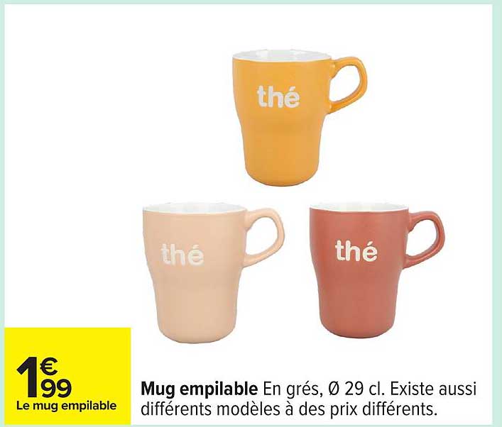 Mug empilable