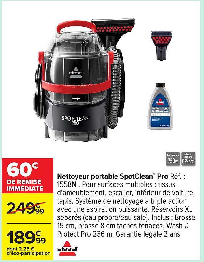 Nettoyeur portable SpotClean Pro Réf. : 1558N