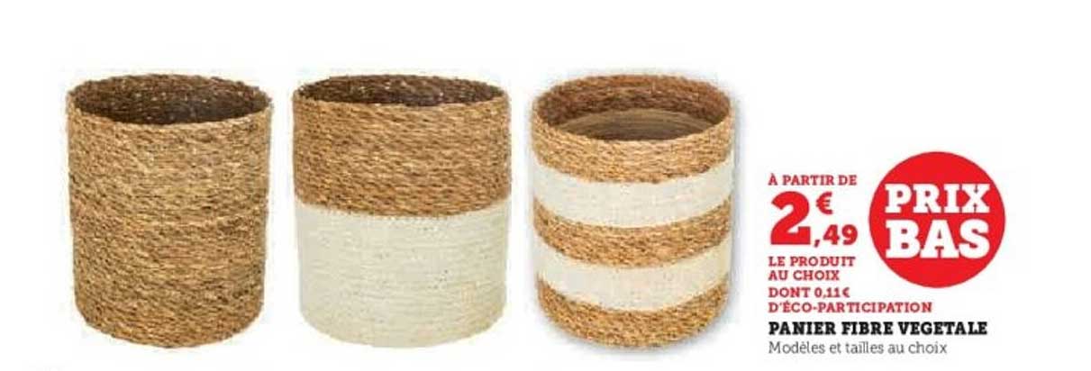 PANIER FIBRE VEGETALE