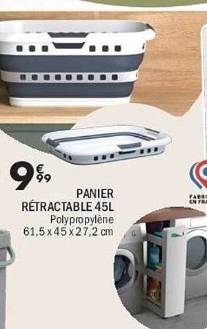 PANIER RÉTRACTABLE 45L