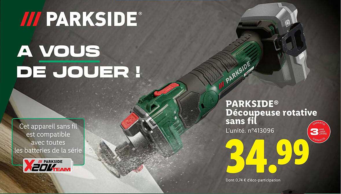 PARKSIDE® Découpeuse rotative sans fil