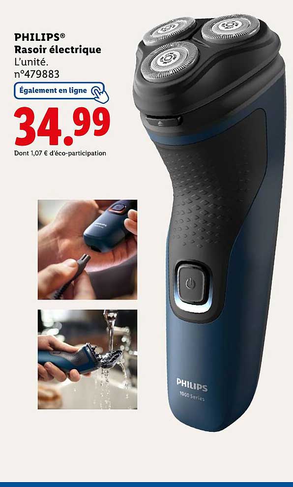 PHILIPS® Rasoir électrique L’unité. n°479883