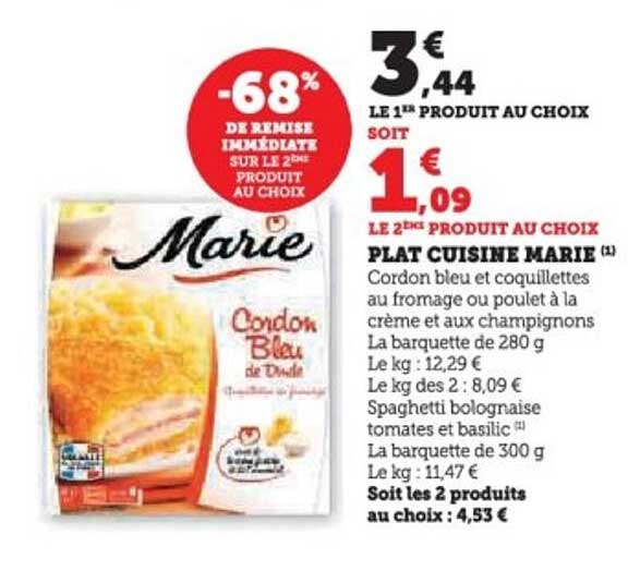 PLAT CUISINE MARIE