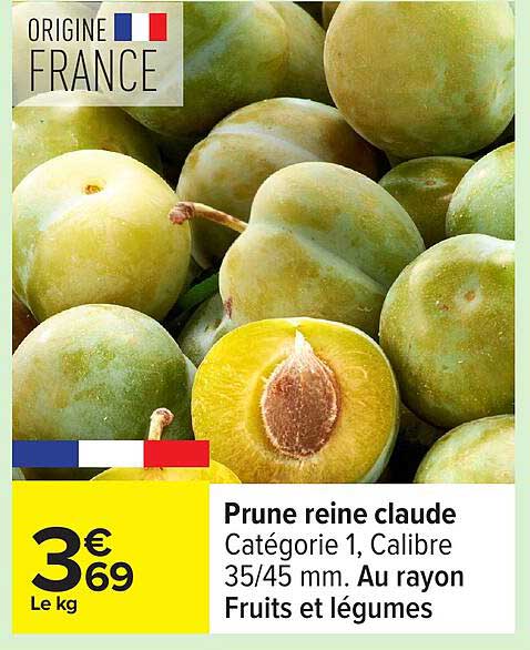 Prune reine claude