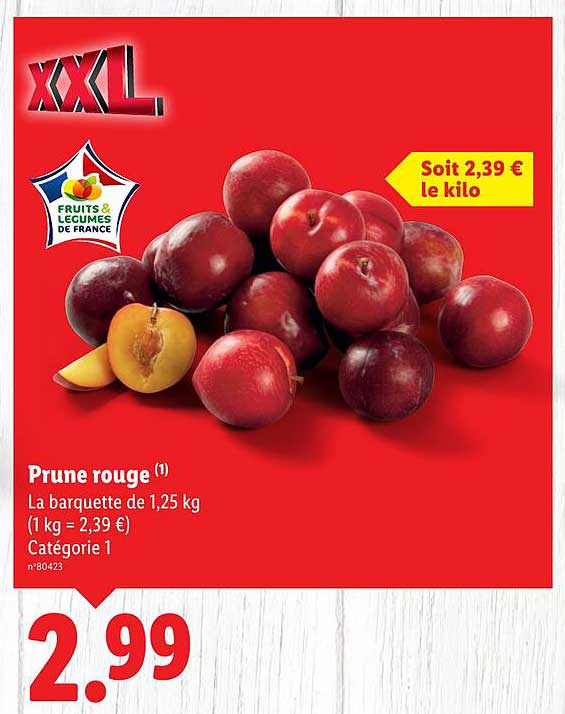 Prune rouge