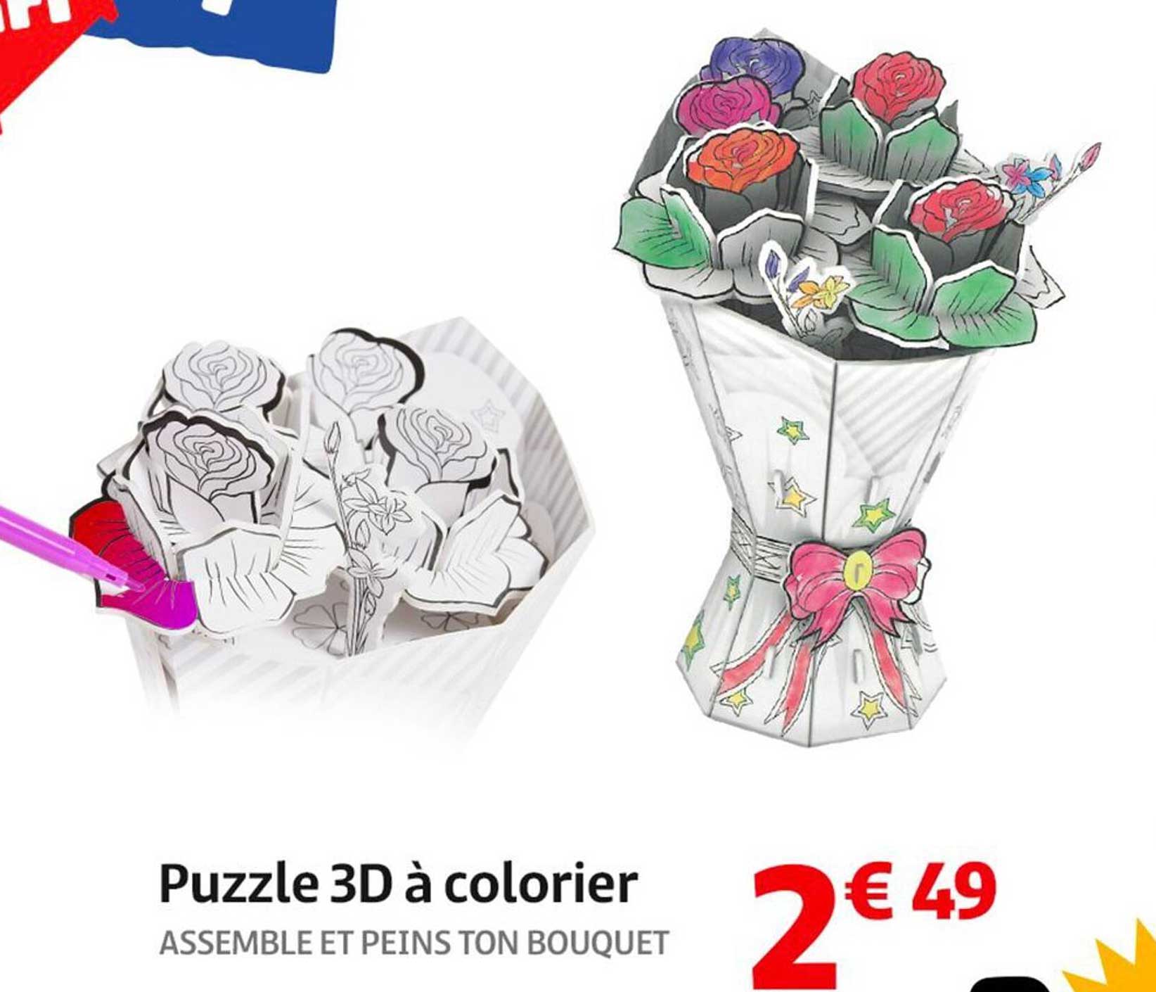 Puzzle 3D à colorier