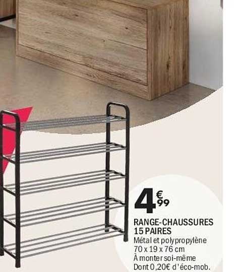 RANGE-CHAUSSURES 15 PAIRES