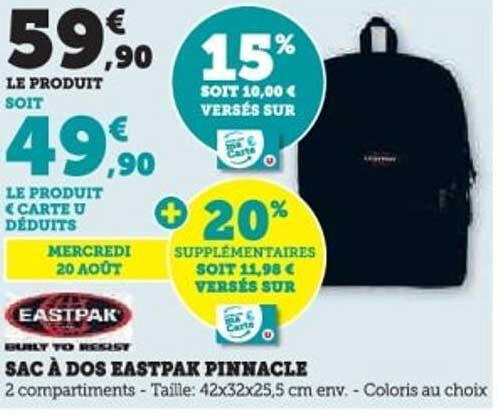 SAC À DOS EASTPAK PINNACLE
