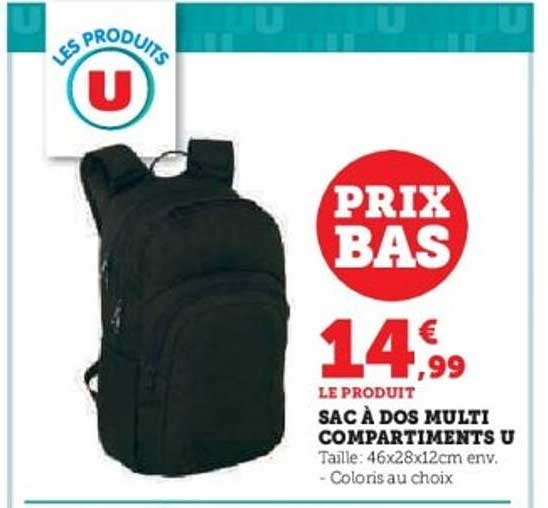 SAC À DOS MULTI COMPARTIMENTS U