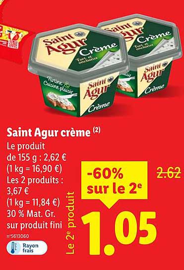 Saint Agur crème