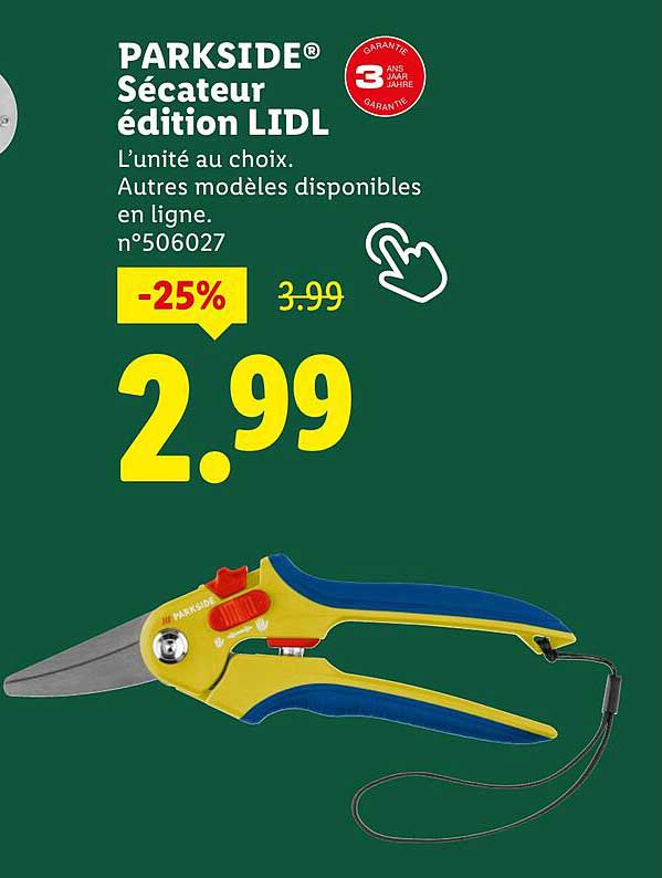 Sécateur édition LIDL