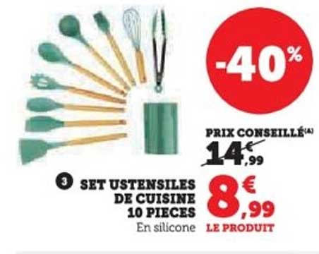 SET USTENSILES DE CUISINE 10 PIECES