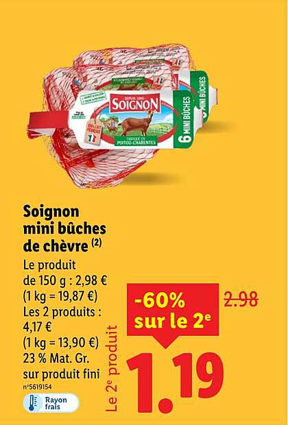 Soignon mini bûches de chèvre (2)