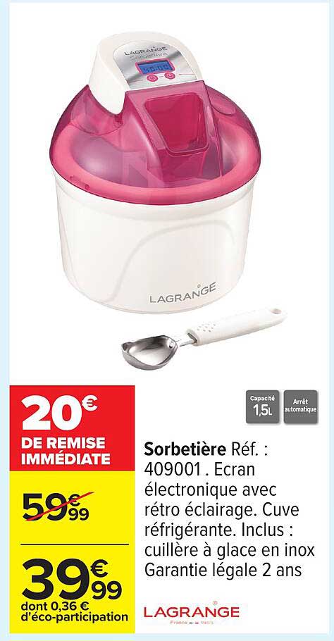 Sorbetière Réf. : 409001