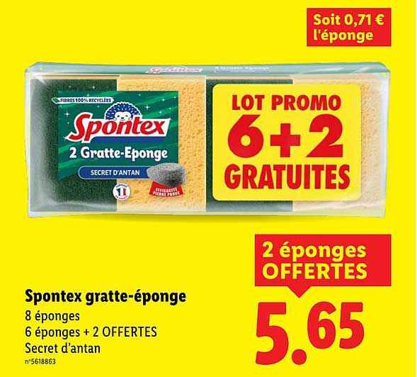 Spontex gratte-éponge