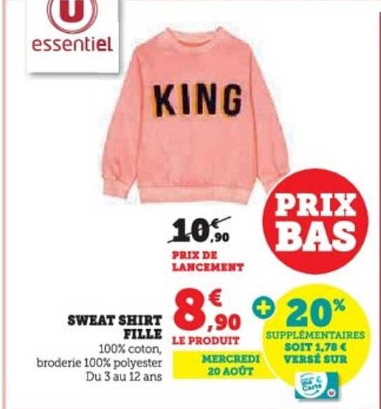SWEAT SHIRT FILLE