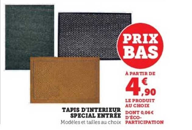 TAPIS D'INTÉRIEUR SPÉCIAL ENTRÉE