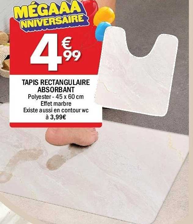 TAPIS RECTANGULAIRE ABSORBANT