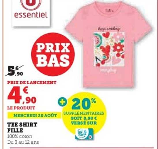 Tee Shirt Fille