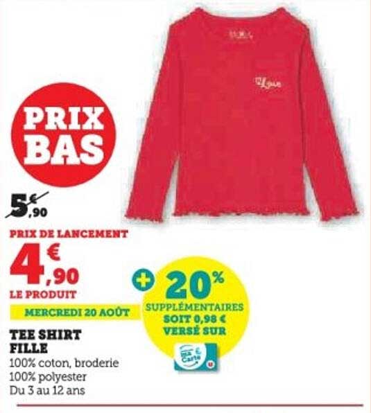 Tee Shirt Fille