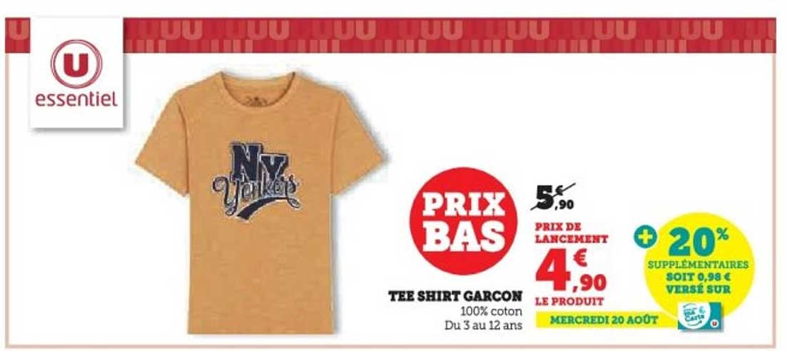 TEE SHIRT GARÇON