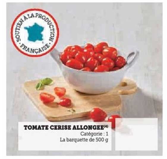 TOMATE CERISE ALLONGÉE