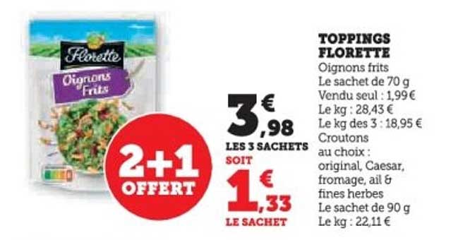 TOPPINGS FLORETTE