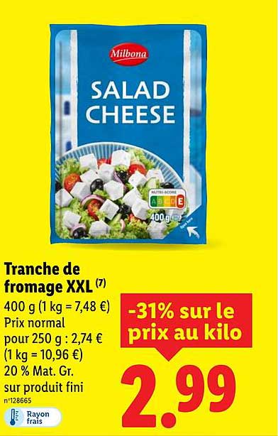Tranche de fromage XXL