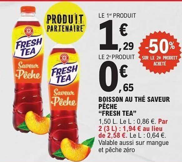 BOISSON AU THÉ SAVEUR PÊCHE "FRESH TEA"