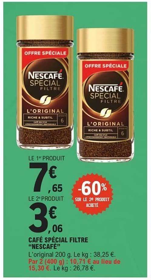 CAFE SPECIAL FILTRE "NESCAFÉ"