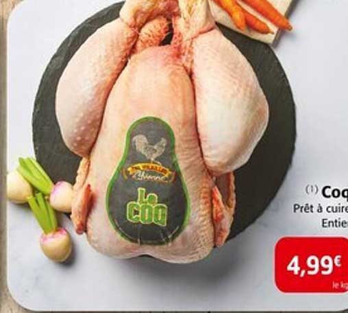 Coq Prêt à cuire Entier