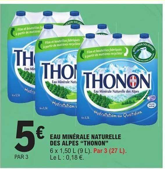 EAU MINÉRALE NATURELLE DES ALPES “THONON”