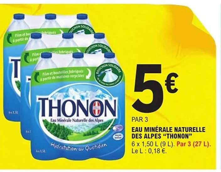 EAU MINÉRALE NATURELLE DES ALPES “THONON”