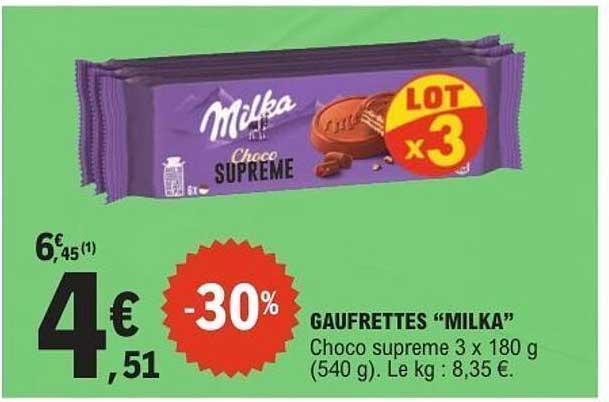 GAUFRETTES “MILKA”