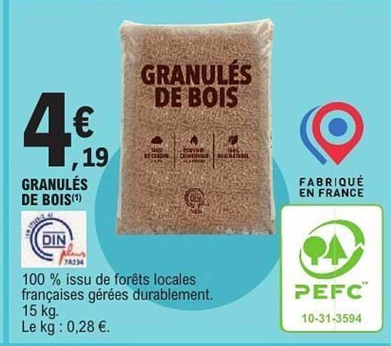 GRANULÉS DE BOIS
