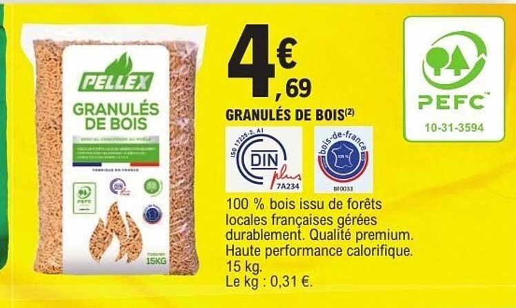 GRANULÉS DE BOIS