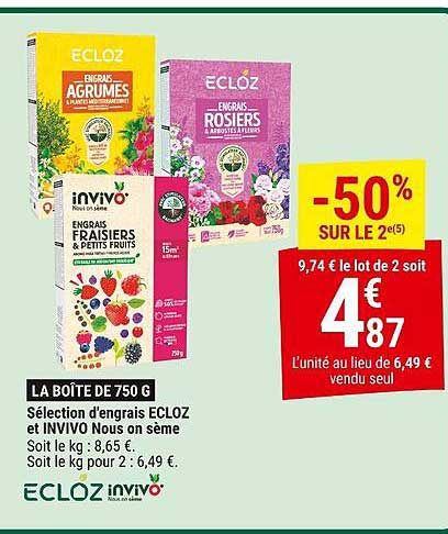 LA BOÎTE DE 750 G