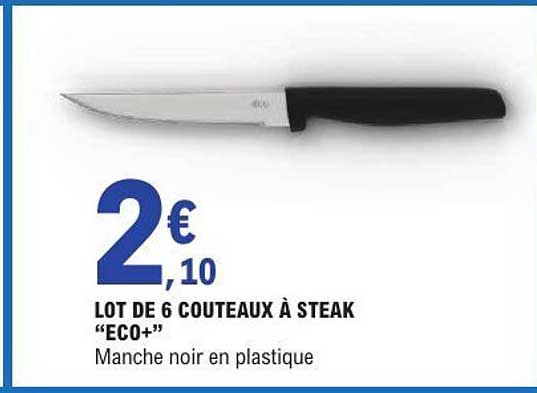LOT DE 6 COUTEAUX À STEAK “ECO+”