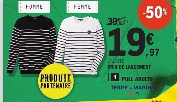 Pull adulte Terre de Marins