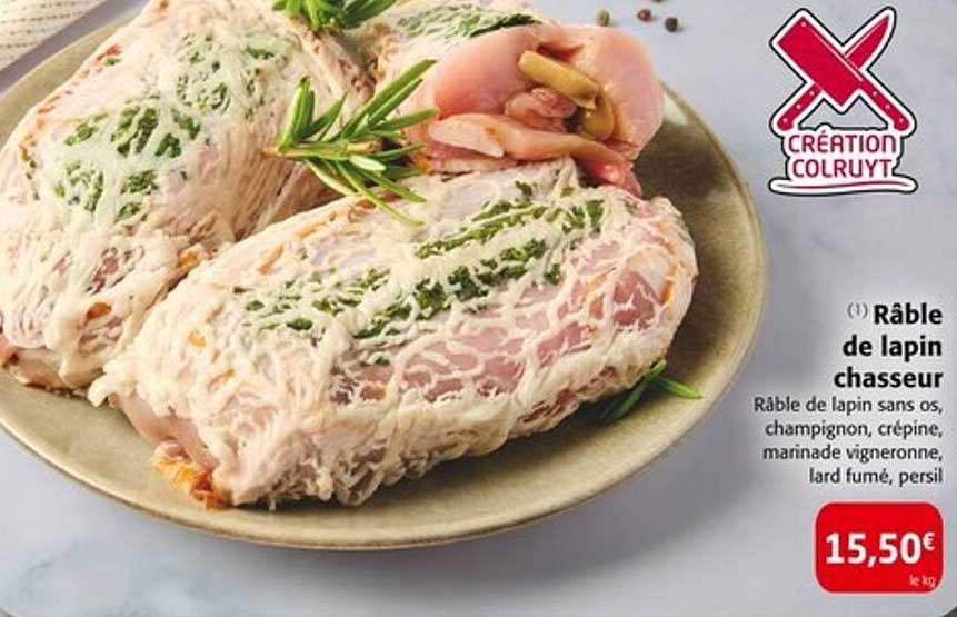 Râble de lapin chasseur