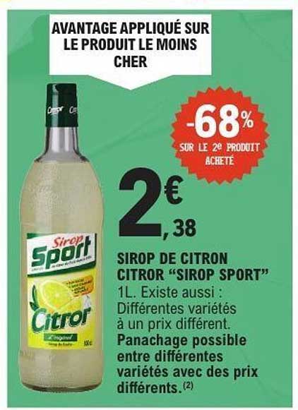 SIROP DE CITRON CITROR “SIROP SPORT”