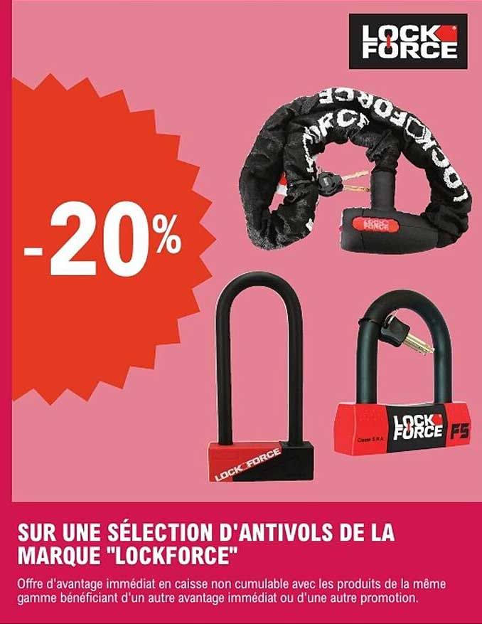SUR UNE SÉLECTION D'ANTIVOLS DE LA MARQUE "LOCKFORCE"