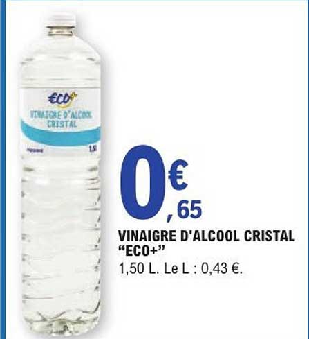 VINAIGRE D'ALCOOL CRISTAL "ECO+"