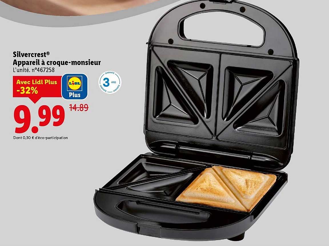 Appareil Croque Monsieur Lidl 2022null