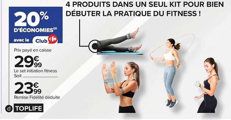 4 PRODUITS DANS UN SEUL KIT POUR BIEN DÉBUTER LA PRATIQUE DU FITNESS !