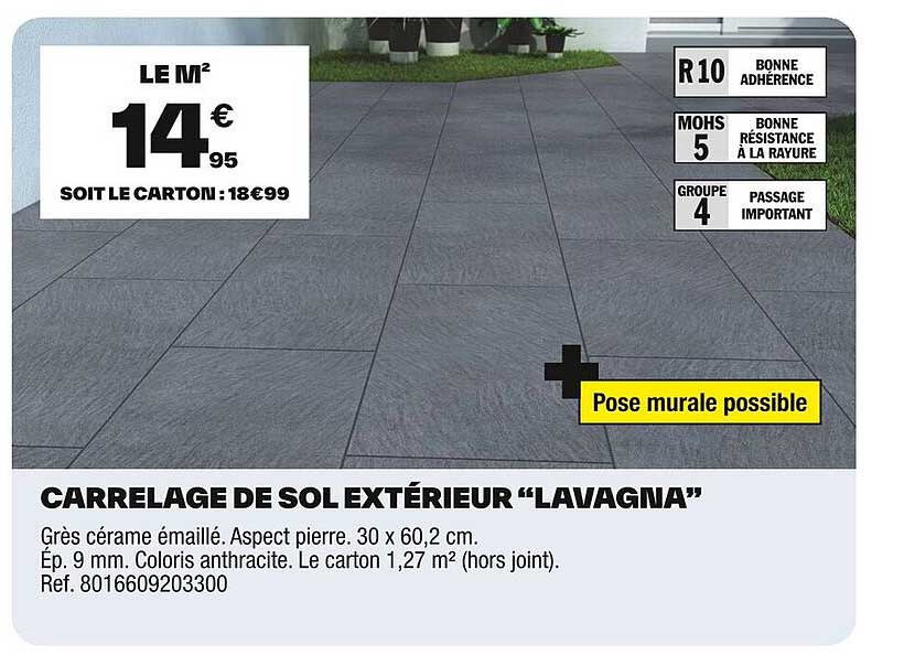 CARRELAGE DE SOL EXTÉRIEUR “LAVAGNIA”