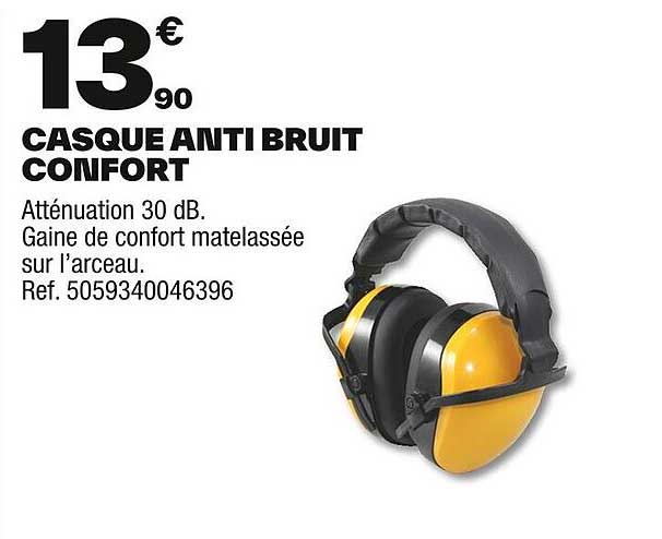 CASQUE ANTI BRUIT CONFORT