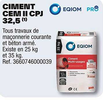 CIMENT CEM II CPJ 32,5