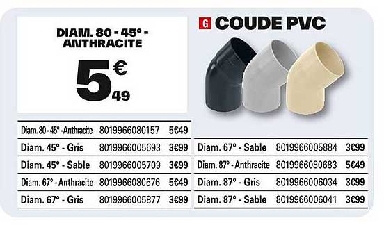 COUDE PVC