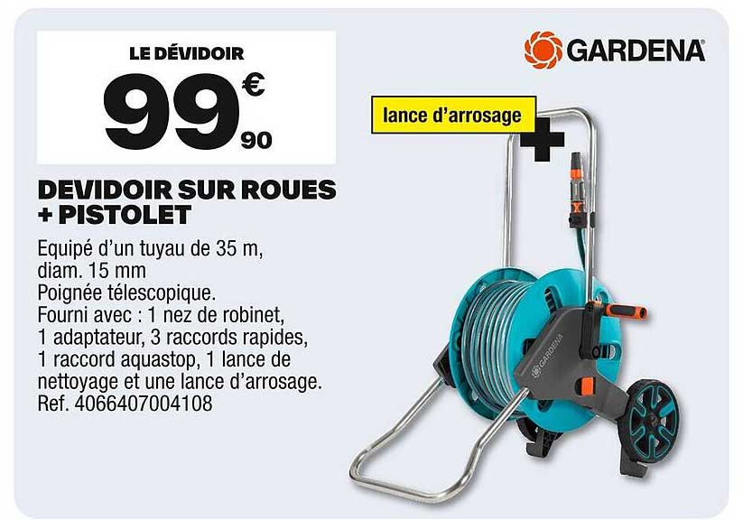 DEVIDOIR SUR ROUES + PISTOLET